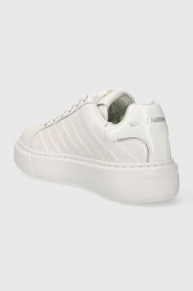 Karl Lagerfeld sneakers din piele MAXI KUP culoarea alb, KL62214