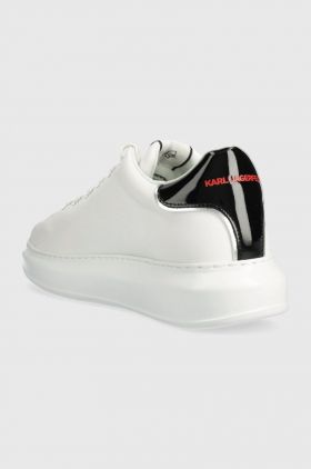 Karl Lagerfeld sneakers din piele KAPRI MENS CNY culoarea alb, KL95524F