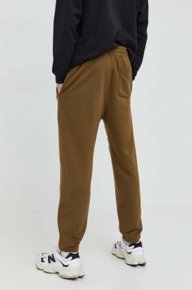 Abercrombie & Fitch pantaloni de trening culoarea verde, neted