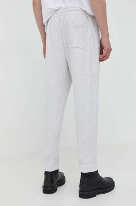 Abercrombie & Fitch pantaloni de trening culoarea gri, melanj