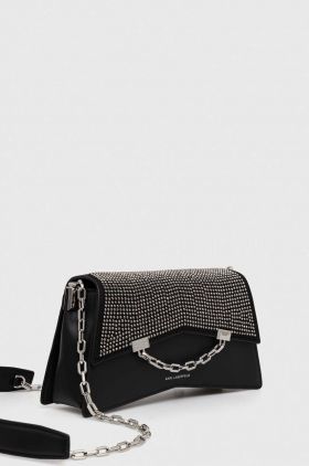 Karl Lagerfeld poseta culoarea negru