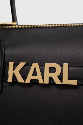 Karl Lagerfeld poseta culoarea negru