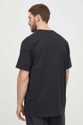 adidas Originals tricou din bumbac Trefoil Tee bărbați, culoarea negru, cu imprimeu, IU2347