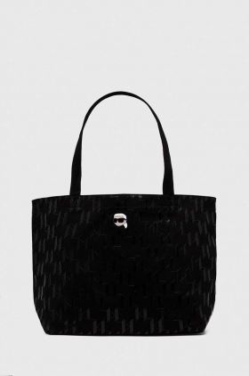 Karl Lagerfeld geanta de bumbac culoarea negru