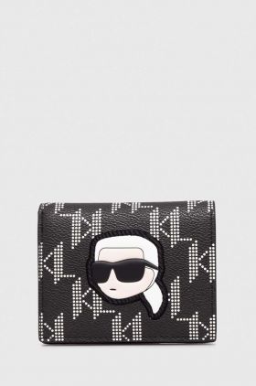 Karl Lagerfeld portofel femei, culoarea negru