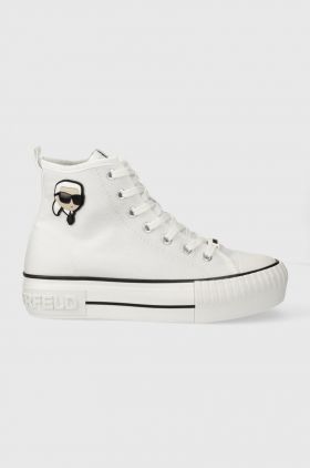 Karl Lagerfeld tenisi KAMPUS MAX NFT femei, culoarea alb, KL60444
