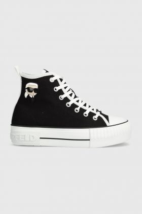 Karl Lagerfeld tenisi KAMPUS MAX NFT femei, culoarea negru, KL60444