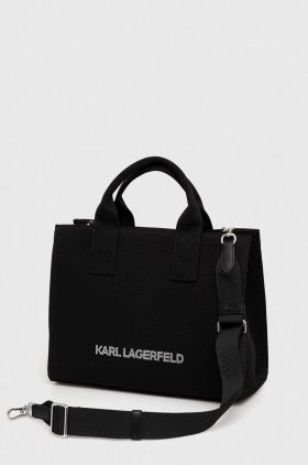 Karl Lagerfeld poseta culoarea negru