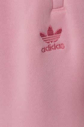 adidas Originals pantaloni de trening pentru copii culoarea roz, neted