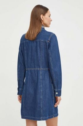 Levi's rochie jeans culoarea albastru marin, mini, drept