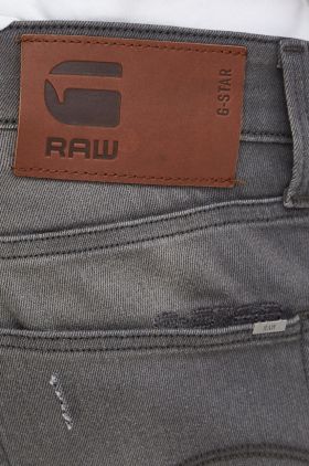 G-Star Raw pantaloni scurti jeans barbati, culoarea gri