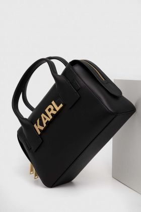 Karl Lagerfeld poseta culoarea negru