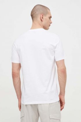 BOSS tricou din bumbac bărbați, culoarea alb, cu imprimeu 50511049