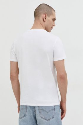 Diesel tricou din bumbac 3-pack bărbați, culoarea alb, uni 00SHGU.0LIAD