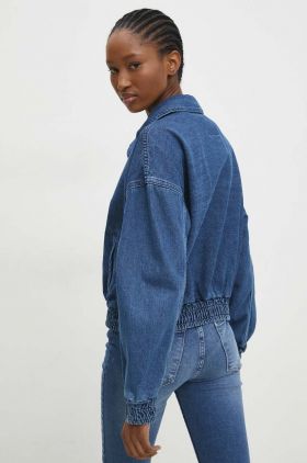 Answear Lab geaca jeans femei, de tranzitie, oversize