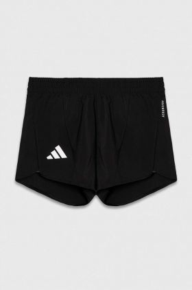 adidas pantaloni scurti copii culoarea negru, cu imprimeu, talie reglabila