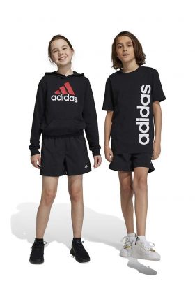 adidas pantaloni scurti copii culoarea negru, talie reglabila