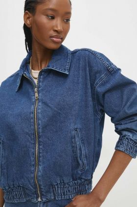 Answear Lab geaca jeans femei, de tranzitie, oversize