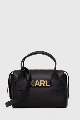 Karl Lagerfeld poseta culoarea negru