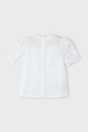Mayoral bluza de bumbac pentru copii culoarea bej, neted