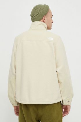 The North Face hanorac fleece culoarea bej, uni