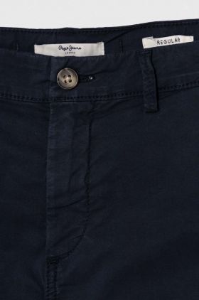 Pepe Jeans pantaloni scurti copii THEODORE SHORT culoarea albastru marin, talie reglabila