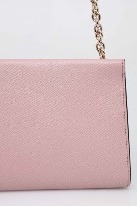 Furla poseta de piele culoarea roz