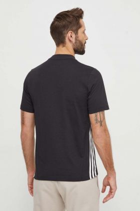 adidas tricou din bumbac bărbați, culoarea negru, cu imprimeu IX5196