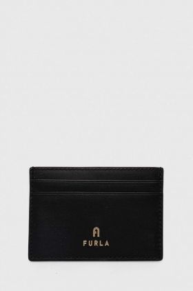 Furla carcasa din piele culoarea negru