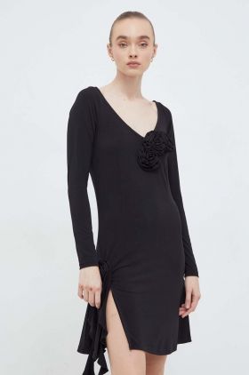 Résumé rochie culoarea negru, mini, evazati