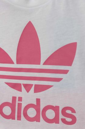 adidas Originals set de bumbac pentru copii culoarea roz