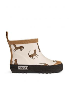 Liewood cizme copii Tekla Printed Rainboot culoarea bej