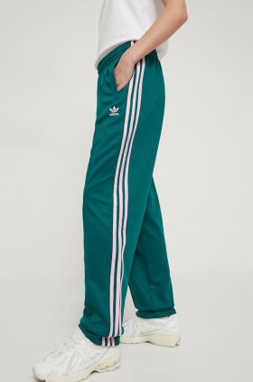 adidas Originals pantaloni de trening culoarea verde, cu imprimeu  IM9818