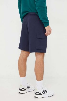 adidas pantaloni scurți din bumbac culoarea bleumarin HA4339