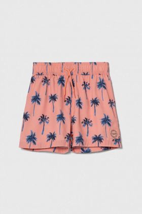 Abercrombie & Fitch pantaloni scurti de baie copii culoarea portocaliu