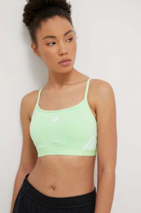 adidas Performance sutien sport Aeroreact culoarea verde IU1718