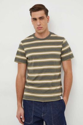 Pepe Jeans tricou Charn barbati, culoarea verde, modelator