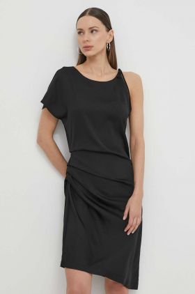 2NDDAY rochie culoarea negru, mini, drept