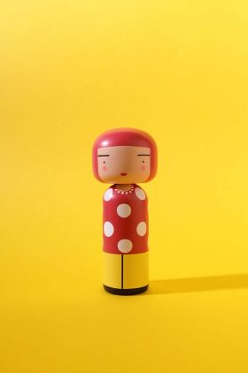 Lucie Kaas papusa kokeshi Dot Alder Wood