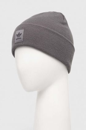 adidas Originals căciulă culoarea gri, din tesătură uni IS4630