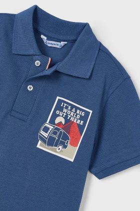 Mayoral tricou polo copii cu imprimeu