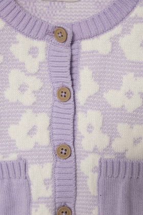 United Colors of Benetton cardigan bebe culoarea violet, light