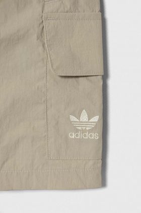 adidas Originals pantaloni scurti copii culoarea verde, talie reglabila