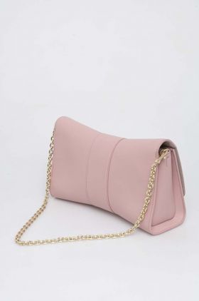 Furla poseta de piele culoarea roz