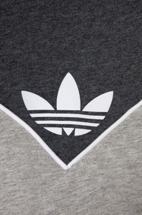 adidas Originals tricou de bumbac pentru copii culoarea gri, modelator