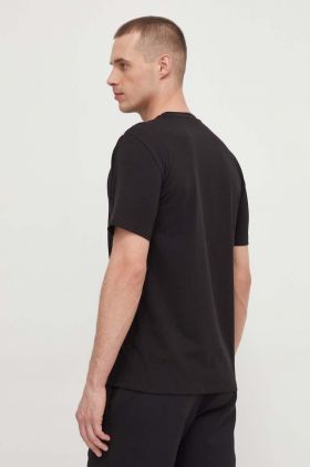EA7 Emporio Armani tricou barbati, culoarea negru, cu imprimeu