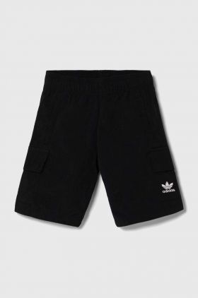 adidas Originals pantaloni scurti copii culoarea negru, talie reglabila