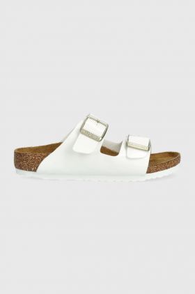 Birkenstock slapi copii Arizona Kids BF culoarea alb