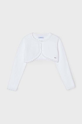 Mayoral cardigan copii culoarea alb, light