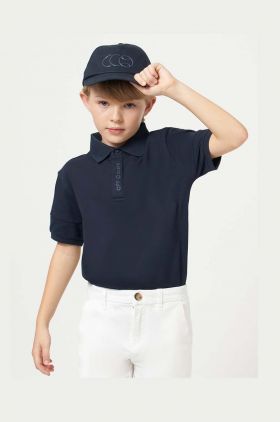 Mayoral tricou polo copii culoarea albastru marin, neted